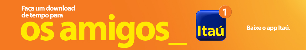 Faça um download de tempo para os amigos. Logotipo do Itaú. Baixe o app do Itaú.